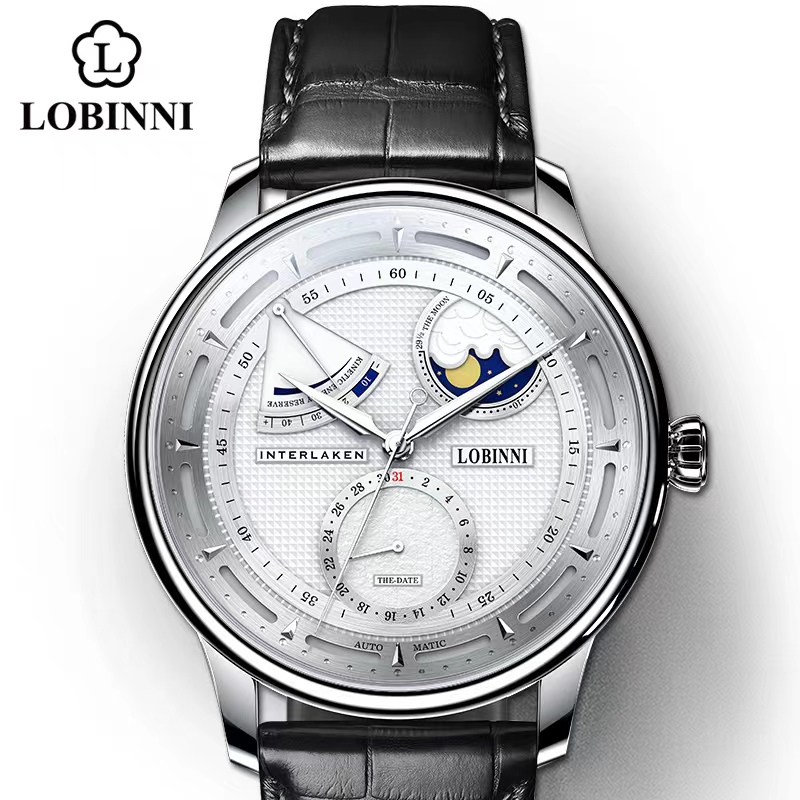Omega Watch Constellation - Lobinni Moon Phase Seagull Watch Mechaniczne