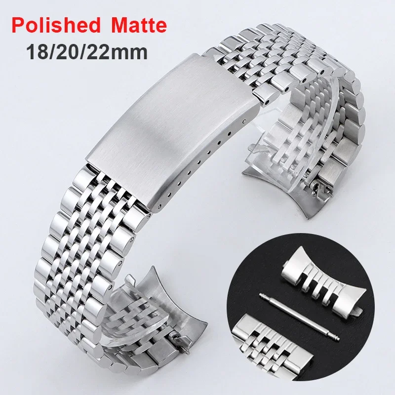 Nato Strap Nylon - 18mm 20mm 22mm Zakrzywiony płaski pasek