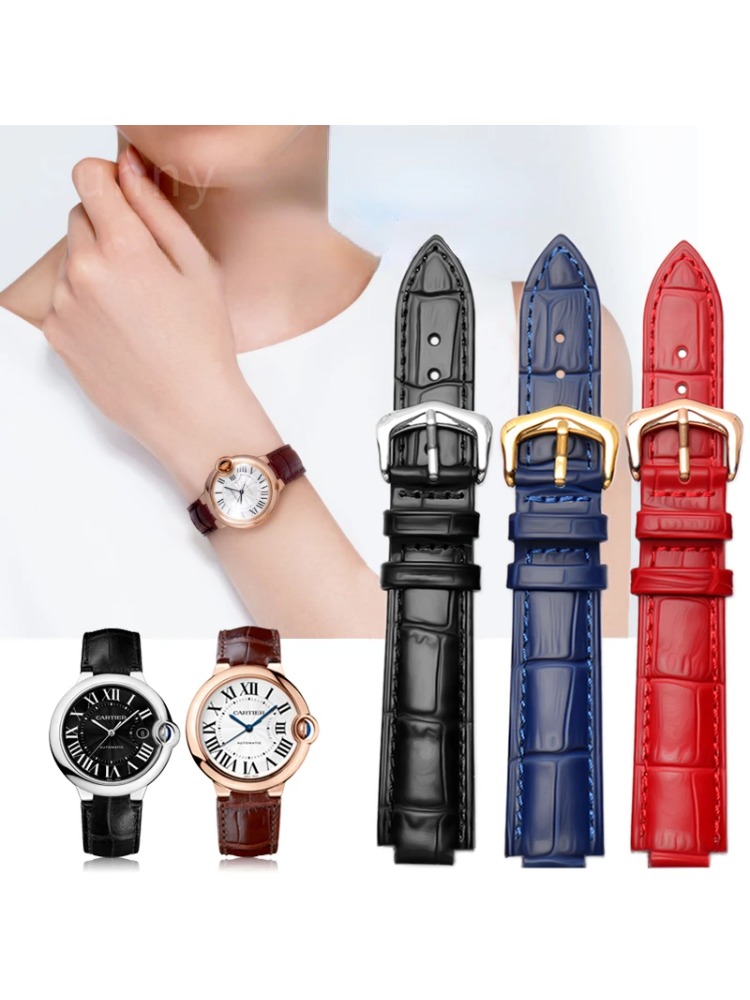 Cartier Watch Ballon Bleu - Pasek do zegarka z prawdziwej skóry