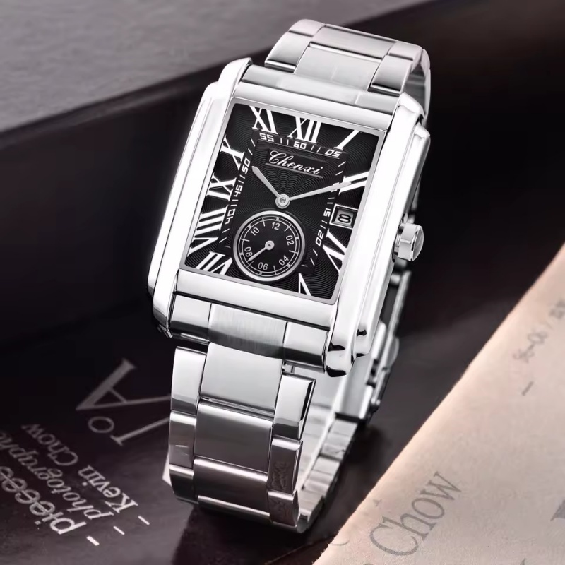 Zegarki kwarcowe CHENXI 8216,  – Cartier Watch Tank recenzja i cena