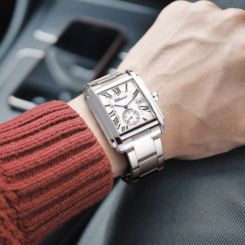 Zegarki kwarcowe CHENXI 8216,  – Cartier Watch Tank recenzja i cena