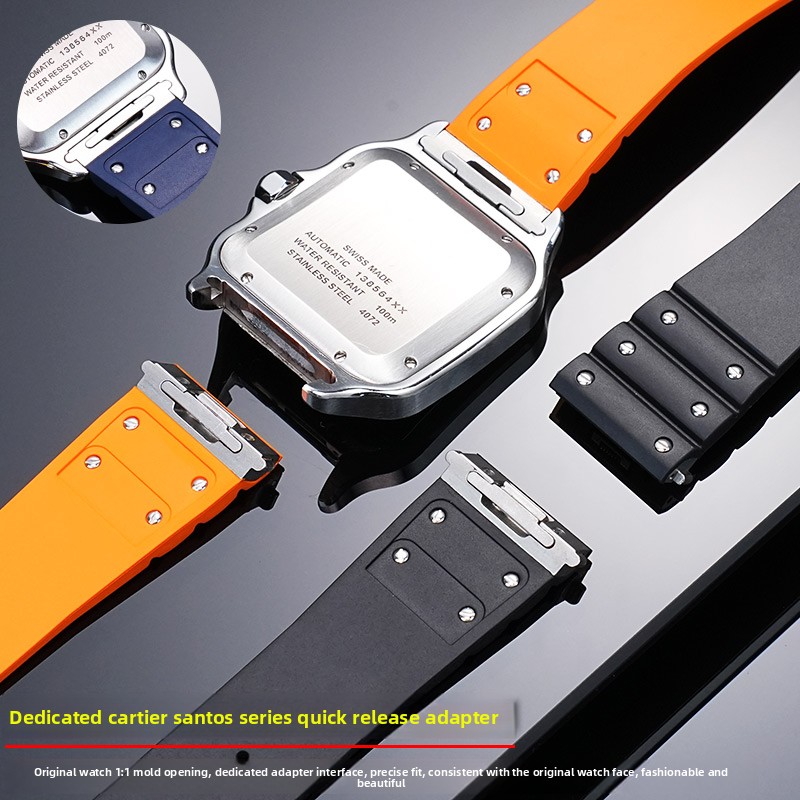 19mm 21mm do Cartier Santos WS – Suede Strap Watch recenzja i cena