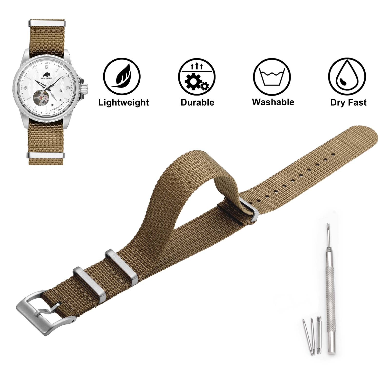 Pasek do zegarka męskiego BISO – Suede Strap Watch recenzja i cena
