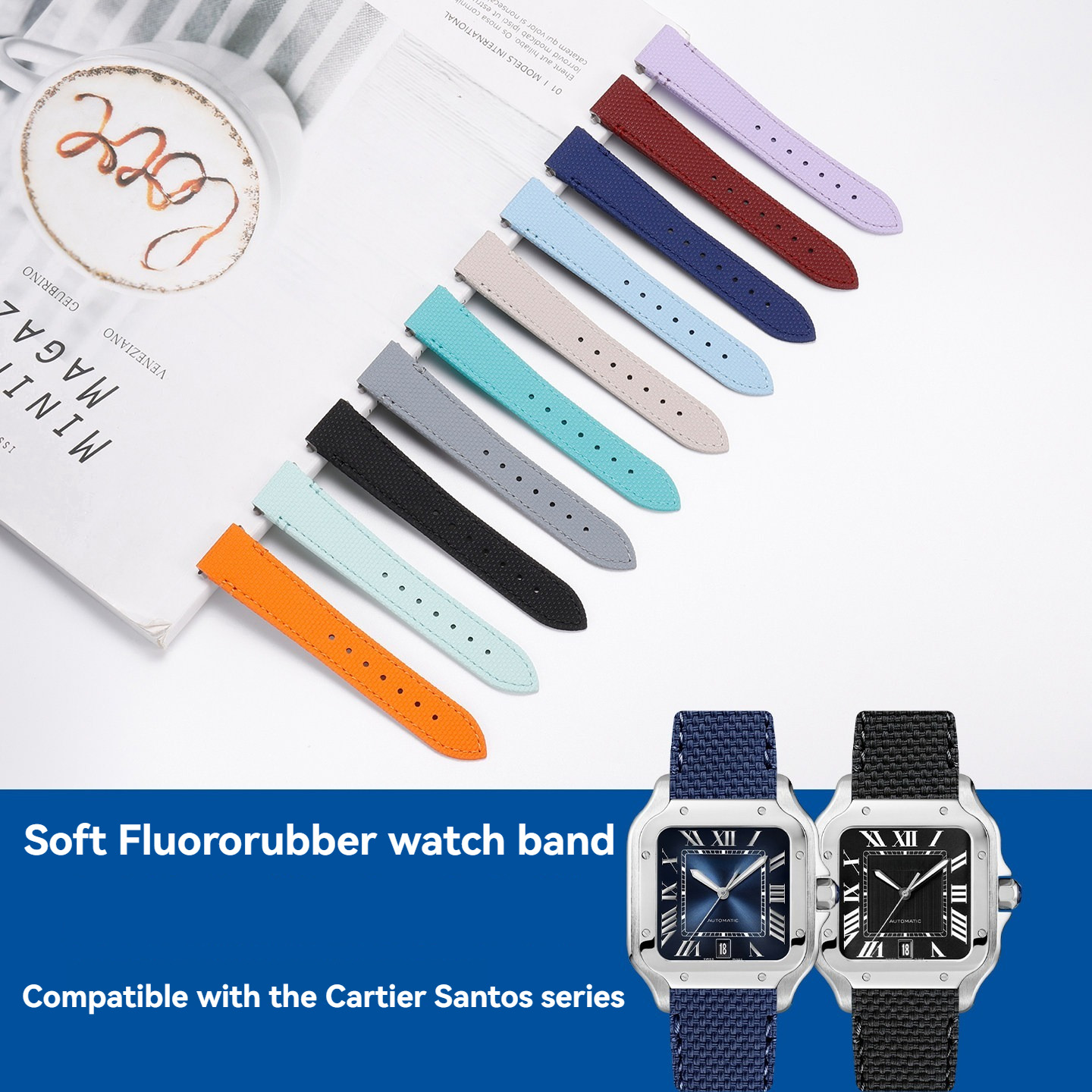 Pasek do zegarka z fluorokaucz – Cartier Watch Santos recenzja i cena