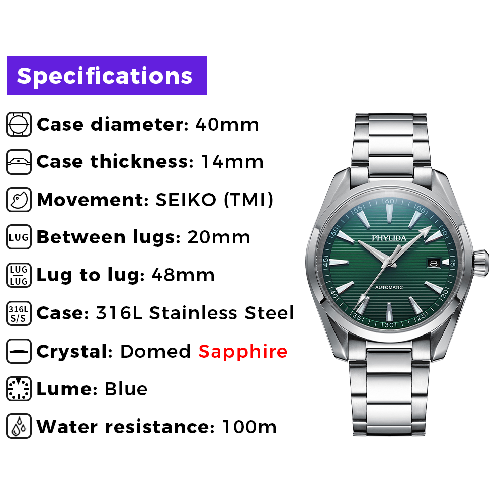 PHYLIDA Nowy Automatyczny Zega – Seiko Watch Presage recenzja i cena