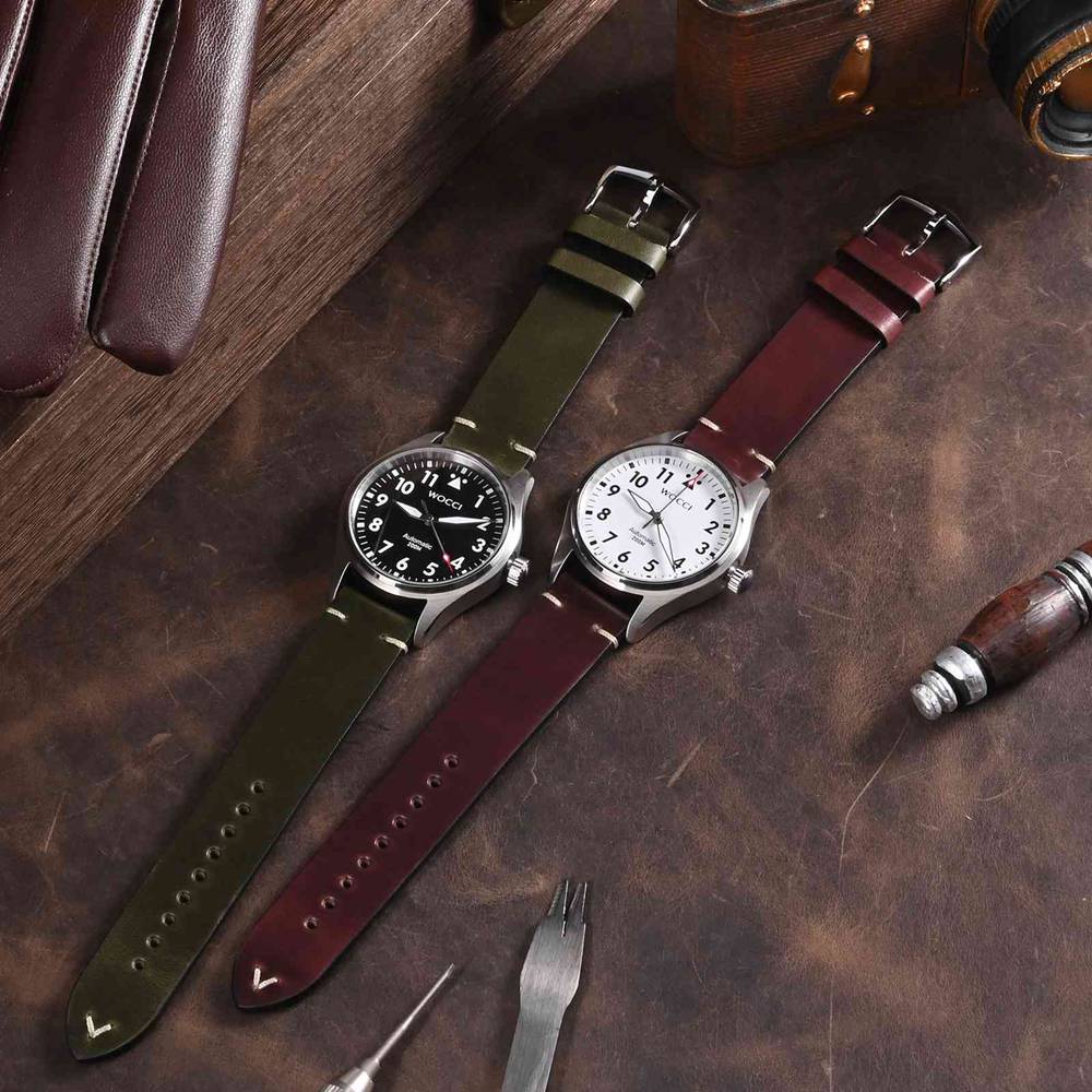 WOCCI olejowoskowe skórzane pa – Suede Strap Watch recenzja i cena